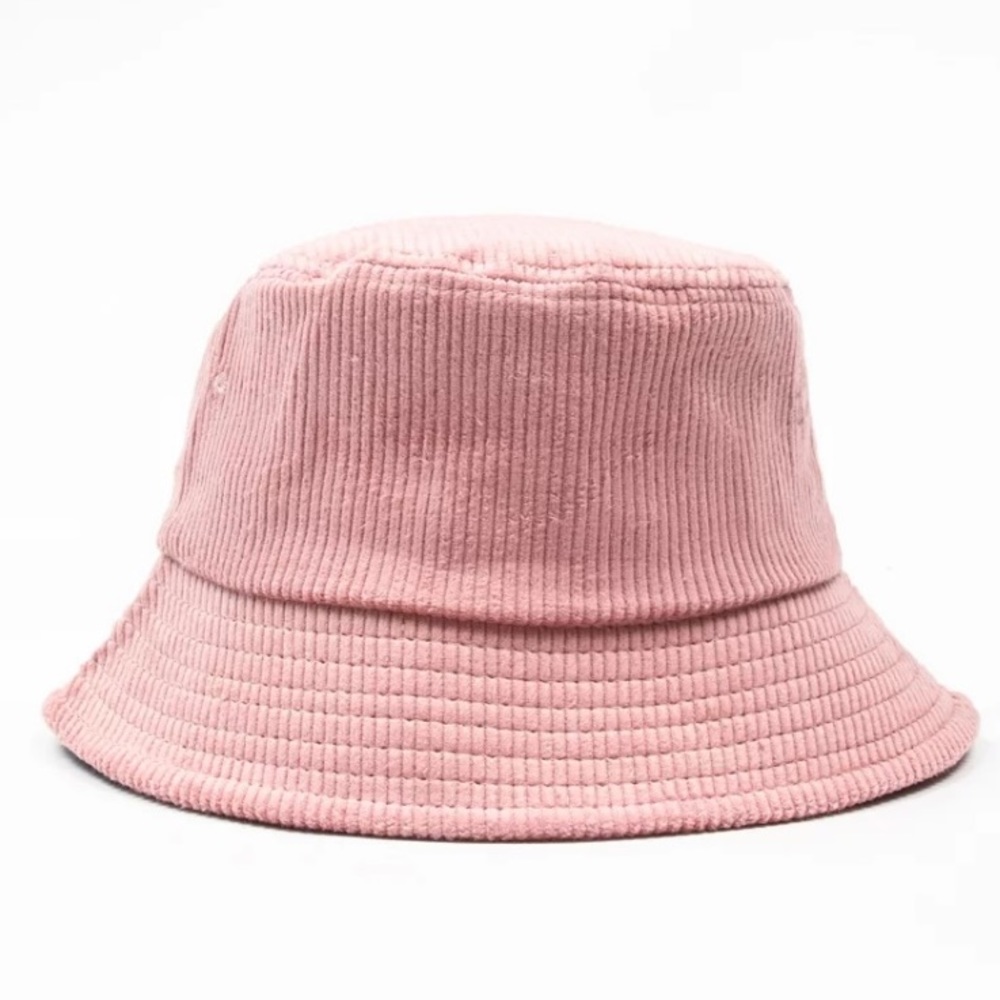 Urban Outfitters Pink Corduroy Bucket Hat OS Adult 100% Cotton NEW